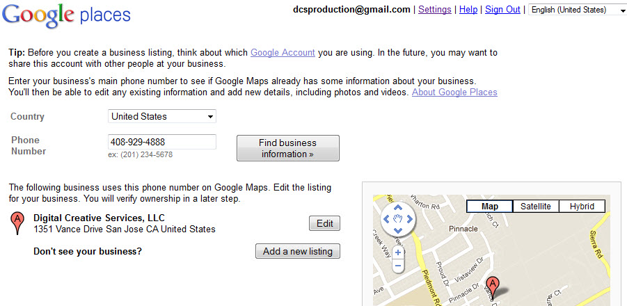 business address search by phone number