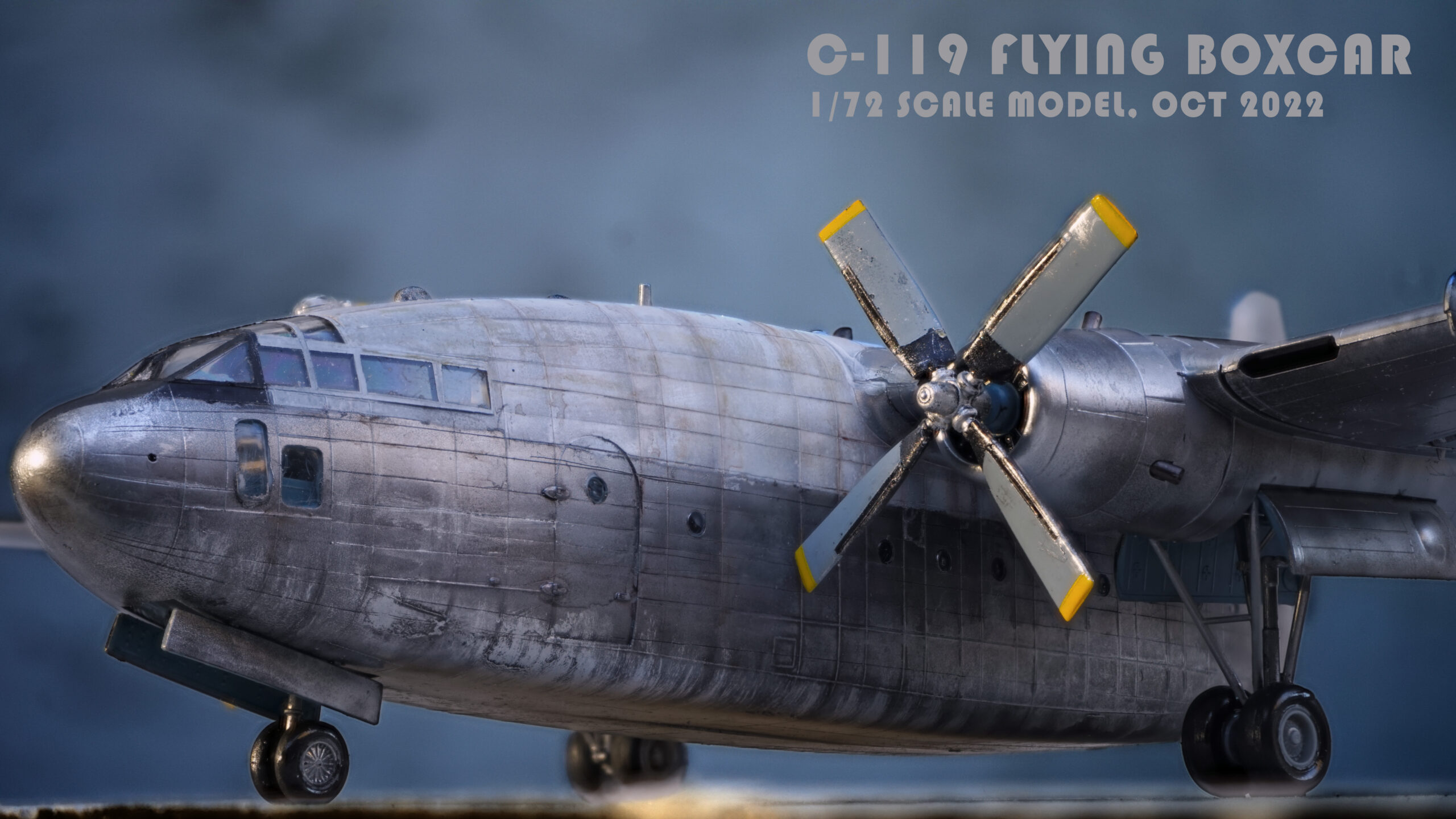 Fairchild C-119 Flying Boxcar, 1/72, Raised Panel Lines