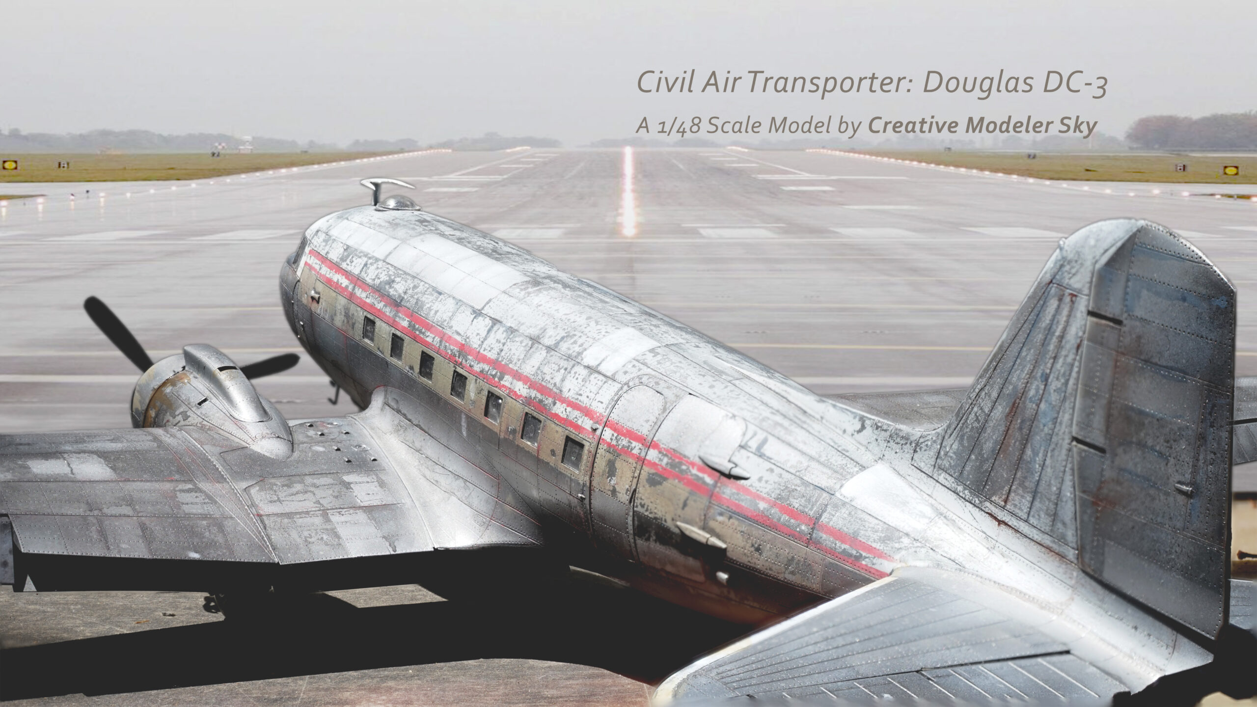 Douglas DC-3, A Civil Cargo Plane Served for Years, 1/48