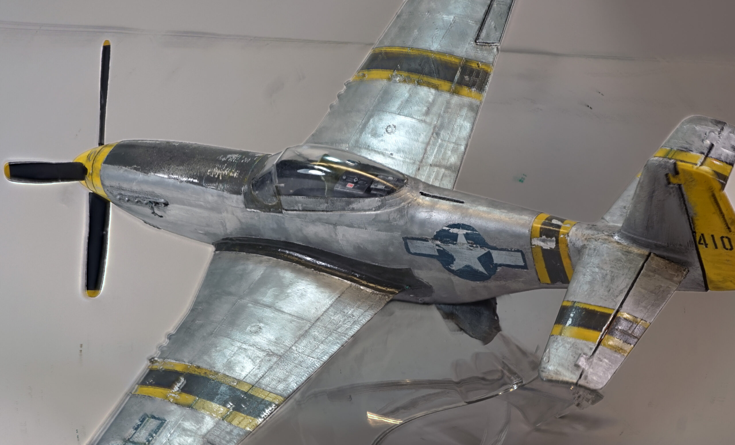 Repaint with Oil Colors on an Old Build, Revell P-51, 1/32